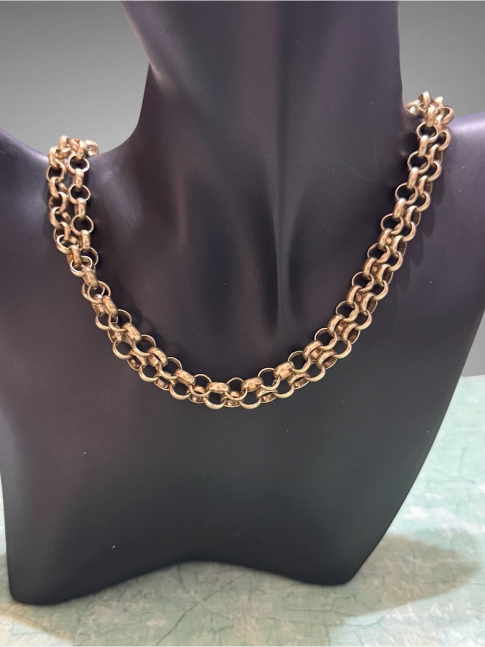VINTAGE GOLD TONE ROLO CHAIN